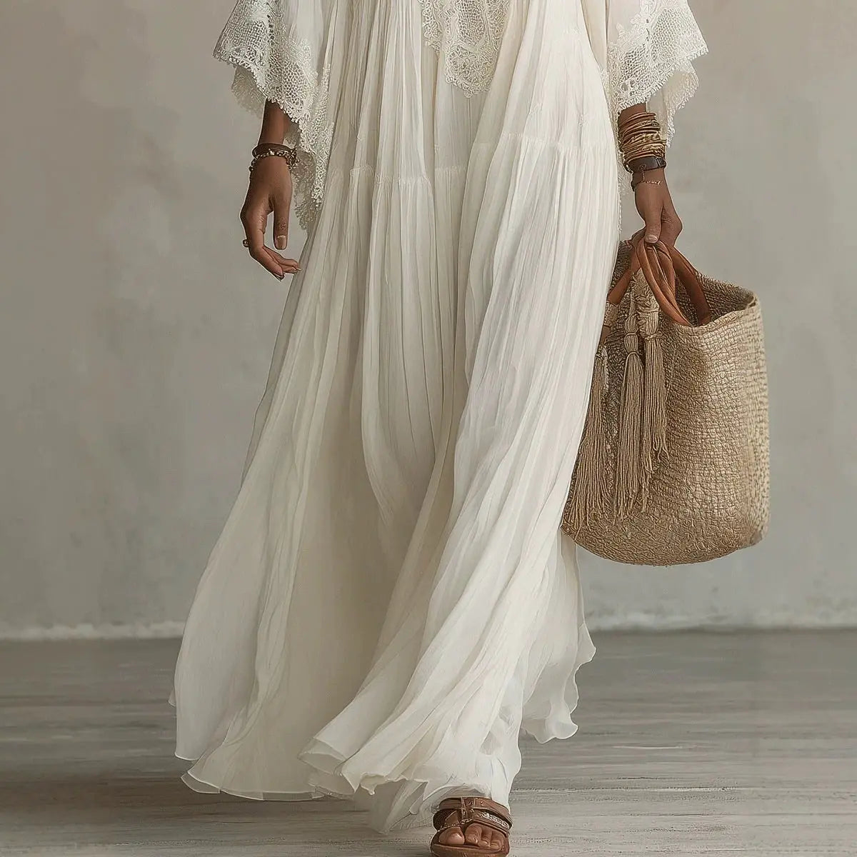 Aitana | Vestido Boho Encaje Edición Limitada 2026